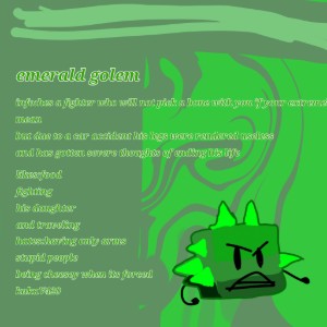 Emerald golem