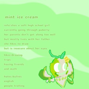 Mint sundae cone