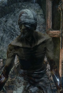 Afflicted beggar