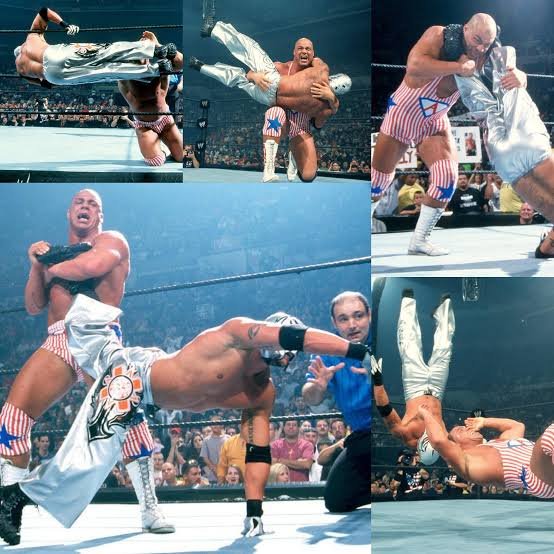 Edge & Rey Mysterio vs. Chris Benoit & Kurt Angle (No Mercy 2002)