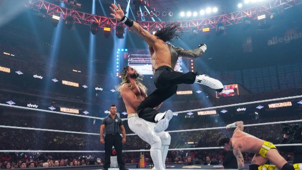 Roman Reigns vs. CM Punk vs. Seth Rollins (WrestleMania 41 Night 1)