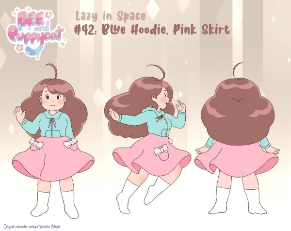 Blue Hoodie, Pink Skirt