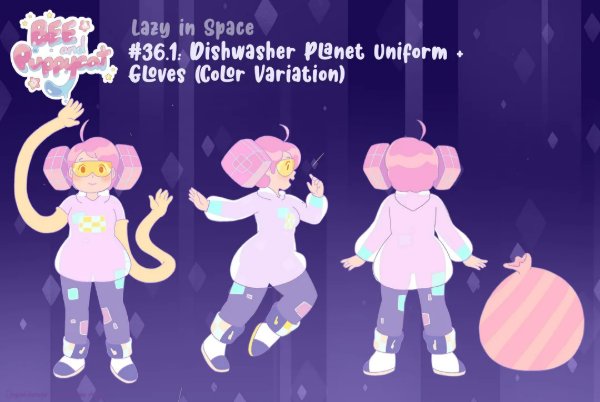 Dishwasher Planet Uniform with Wiggly Gloves (Dark)