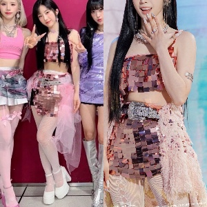 Haseul Pink Sequins