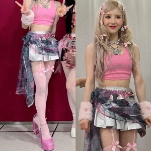 Heejin Pink Glitter