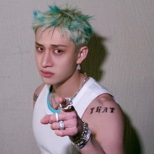 short blonde cyan spikey