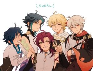 5WIRL (Aether × Xiao × Venti × Kazuha × Heizou)