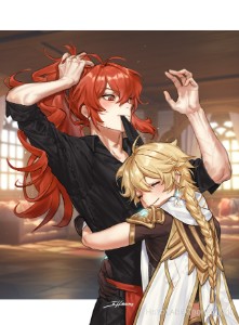 Aeluc (Aether × Diluc)