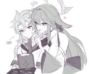Albemiko (Albedo × Yae Miko)