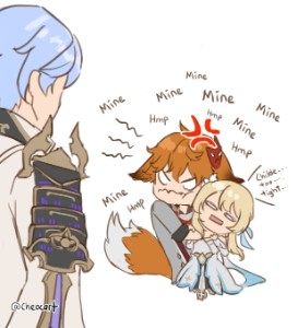 ChiLumiYato (Tartaglia × Lumine × Ayato)