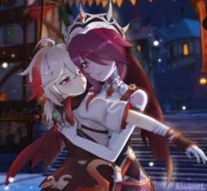 Kazurosa (Kazuha × Rosaria)