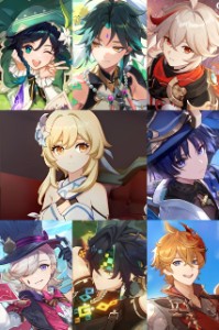 Lumine's Reverse Harem (Lumine × Venti × Xiao × Kazuha × Scaramouche × Lyney × Kinich × Tartaglia)