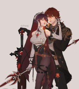 Rosaluc (Rosaria × Diluc)