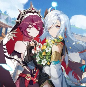 Shensaria (Shenhe × Rosaria)