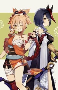 YoiSara (Yoimiya × Sara)