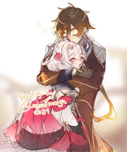 Zhoelle (Zhongli × Noelle)