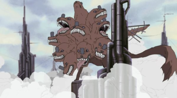 Giant Multi-Headed Dog