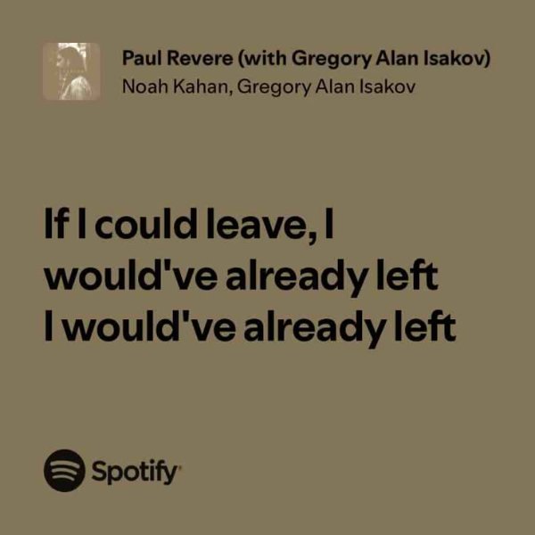 Paul Revere (with Gregory Alan Isakov)