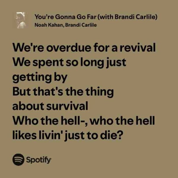 You're Gonna Go Far (with Brandi Carlile)