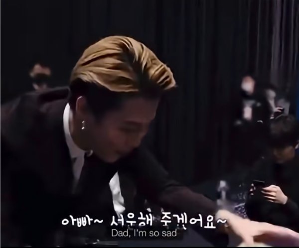Jimin calling Tae's dad Appa