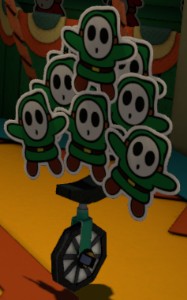 Unicycle Shy Guys