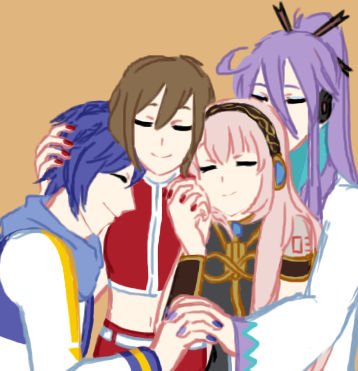 GakuKaiMeiLuka (Gakupo x KAITO x MEIKO x Luka)