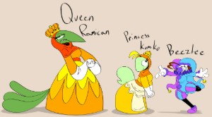 queen ramican & princess komiko