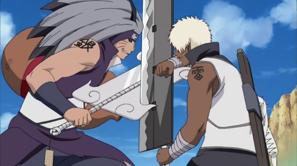 Darui & Team 10 VS Kingaku & Gingaku