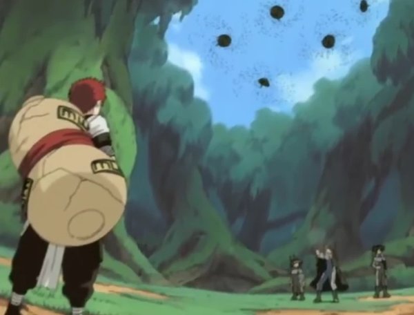 Gaara VS Team Shigure