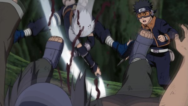Kakashi & Obito VS Stone Ninja
