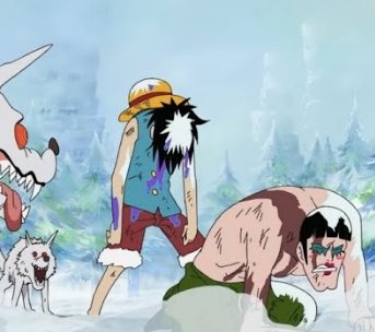 Luffy & Bon Clay VS Wolves