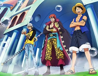 Luffy, Law, & Kid VS Marines