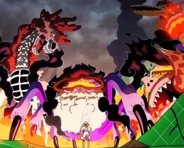 Luffy, Sanji, & Dorry & Brogy VS The Gorosei & Kizaru