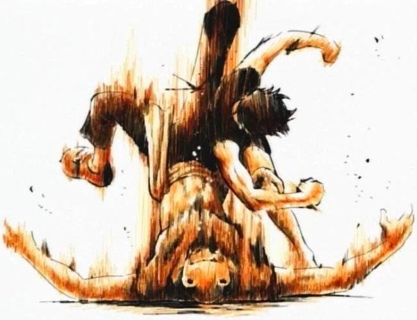 Luffy VS Mohji & Richie
