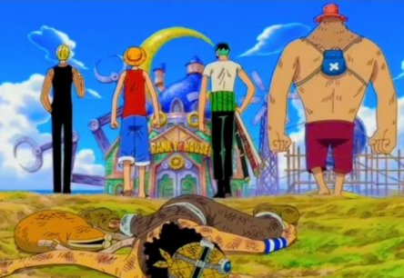 Luffy, Zoro, Sanji, & Chopper VS Franky Family