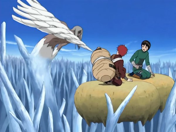 Naruto, Lee, & Gaara VS Kimimaro
