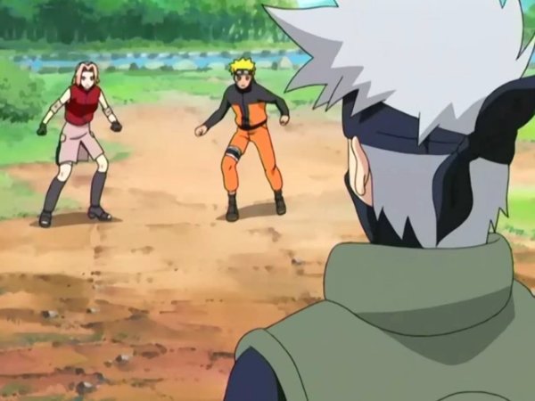 Naruto & Sakura VS Kakashi