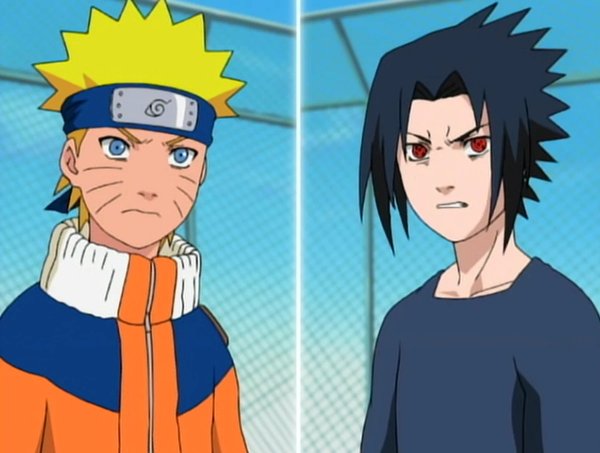 Naruto VS Sasuke (Rooftop)