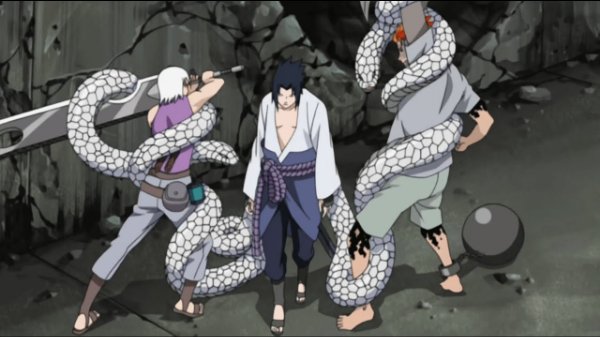 Sasuke & Suigetsu VS Jugo