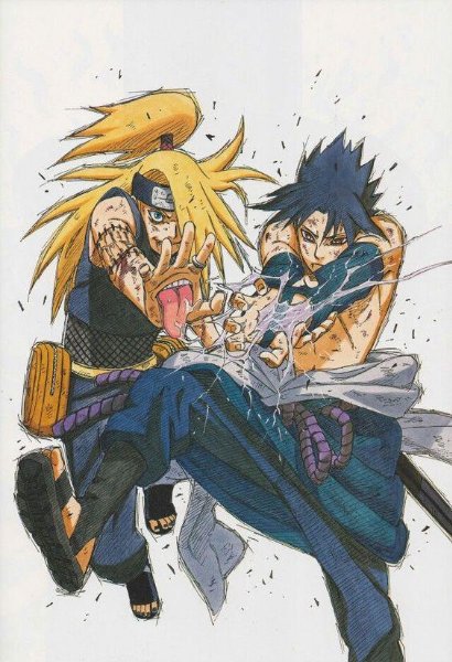 Sasuke VS Deidara
