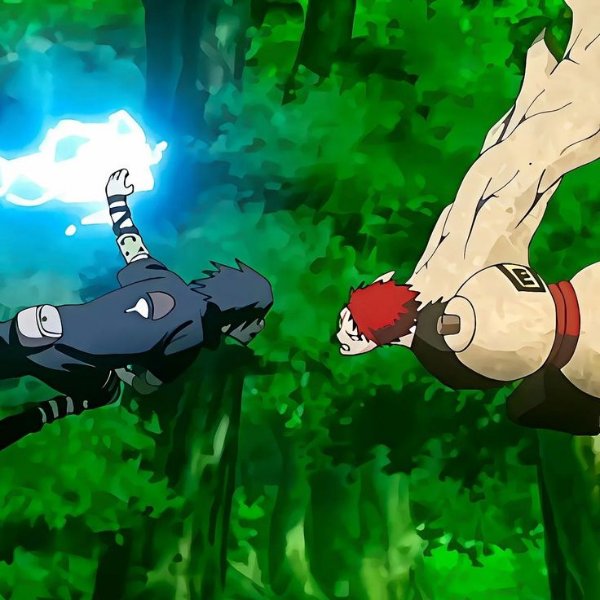 Sasuke VS Gaara (Konoha Crush)