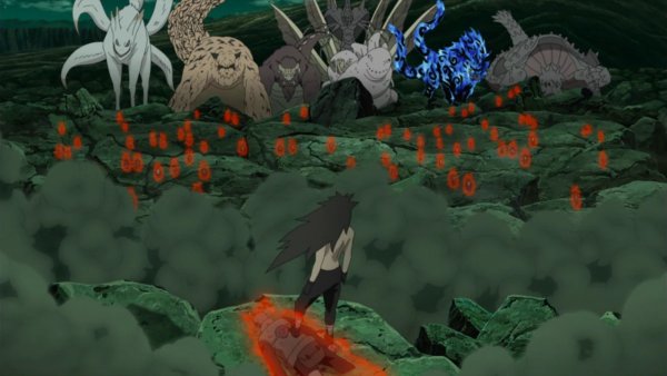 Tailed Beasts, Naruto, Gaara, Sasuke, & Tobirama VS Madara