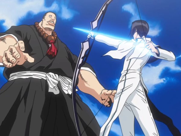 Uryu & Orihime VS Jirobo