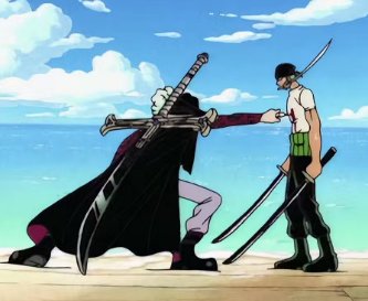 Zoro VS Mihawk