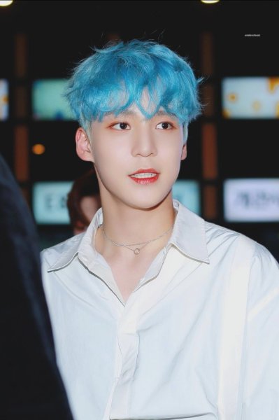 bright blue fringe