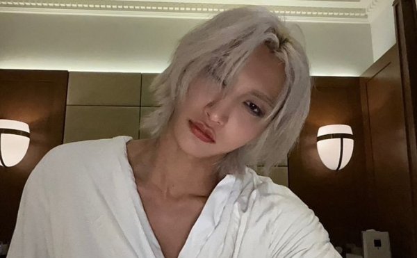 long white-blond