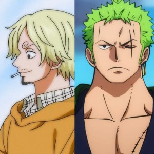 zoro is sad beacause he can't bite him
