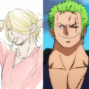 zoro x 40!sanji