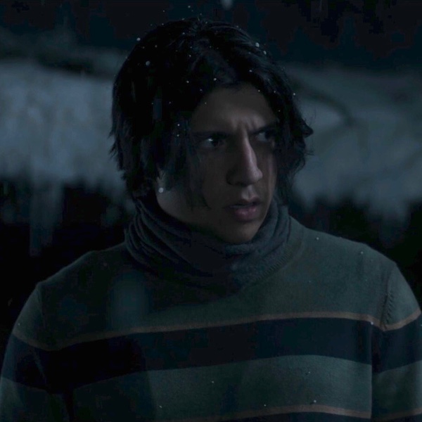 Grey striped sweater