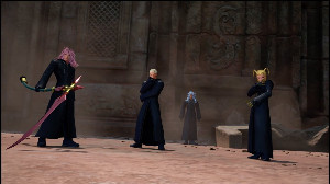 Marluxia, Larxene and Luxord (Kingdom Hearts 3)